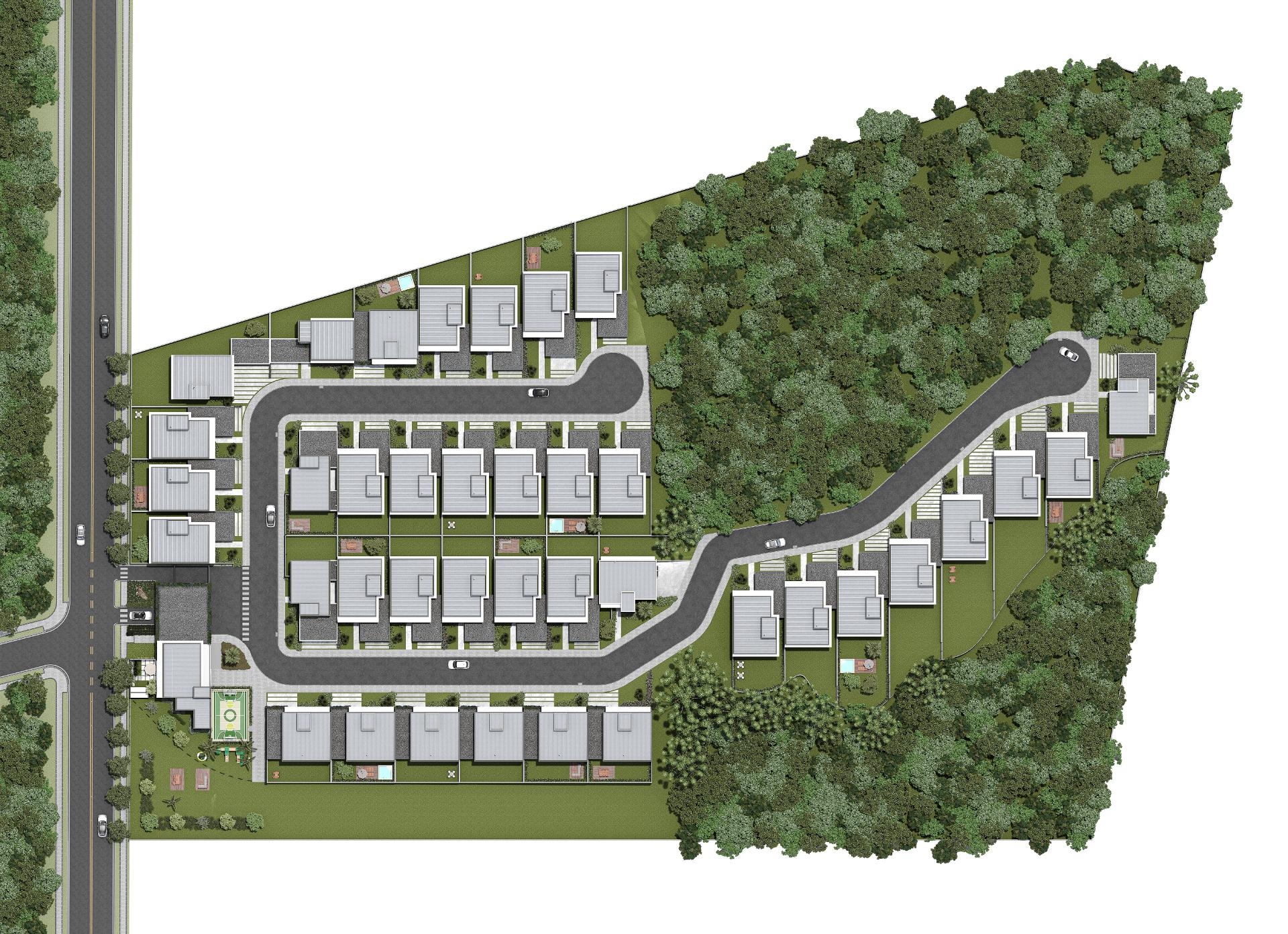Sobrado no condominio AMBAR Santa Felicidade à venda, 3 suítes