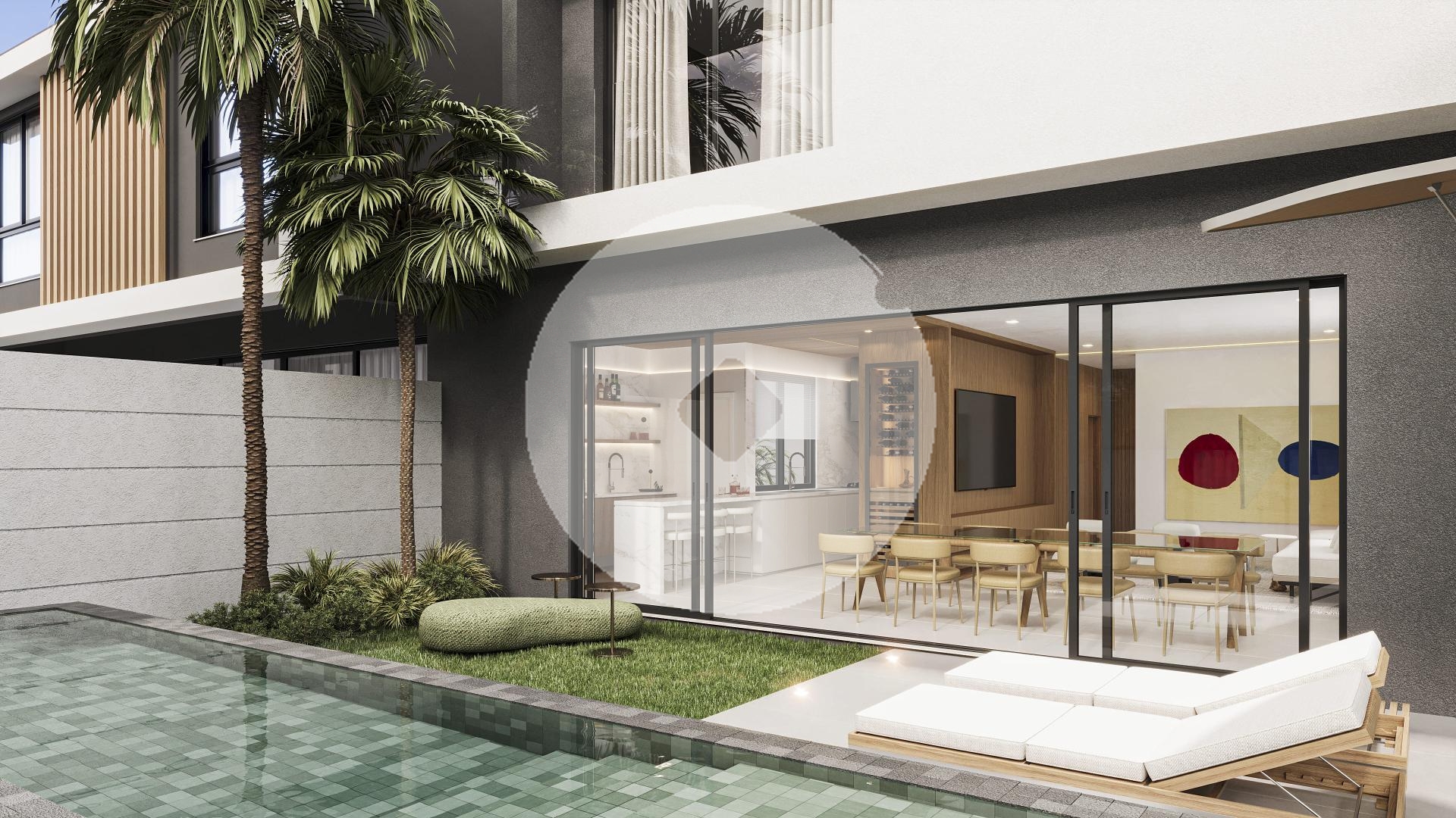 Sobrado no condominio AMBAR Santa Felicidade à venda, 3 suítes