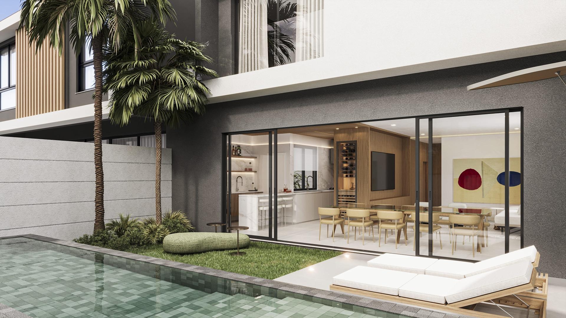 Sobrado no condominio AMBAR Santa Felicidade à venda, 3 suítes