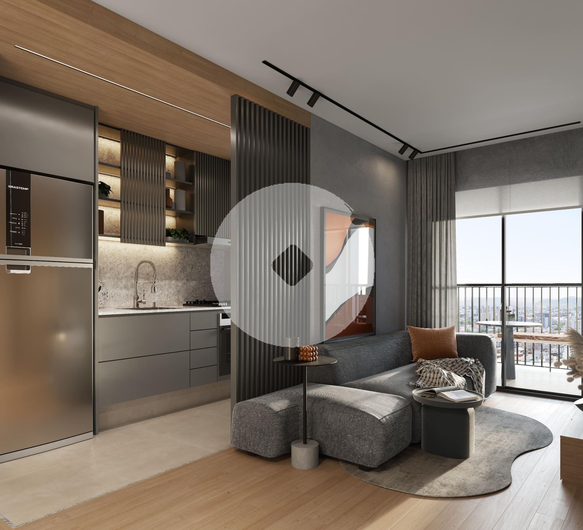 Apartamento à venda 2 quartos com 1 suite, portão, CURITIBA - PR