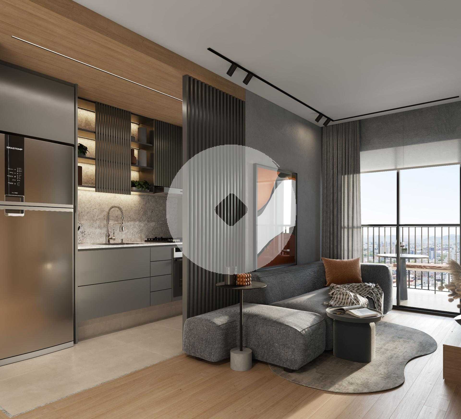 Apartamento à venda 2 quartos com 1 suite, portão, CURITIBA - PR