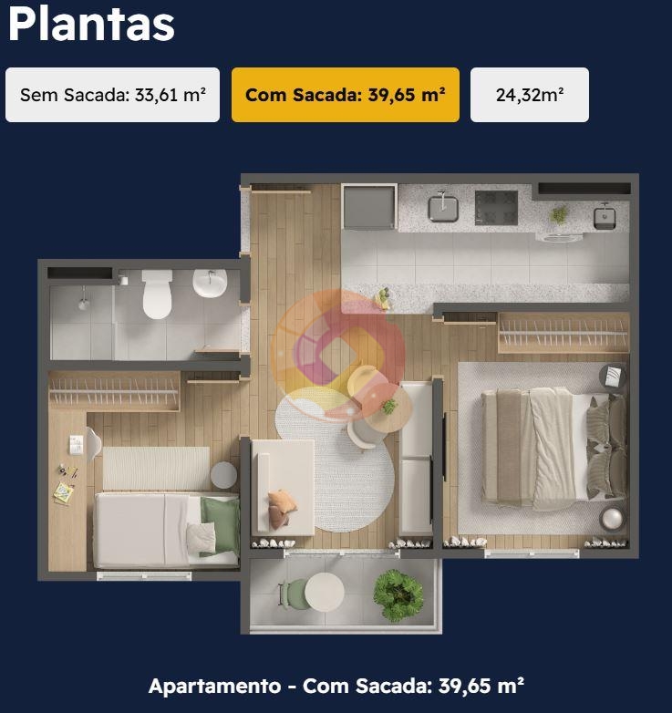 Apartamento com 2 dormitórios à venda,39.65 m², hauer, CURITIB...