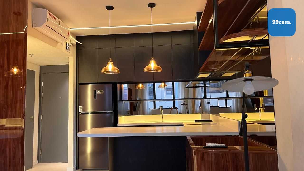 Apartamento mobiliado com 1 dormitório à venda, 36 m² por R$ 6...
