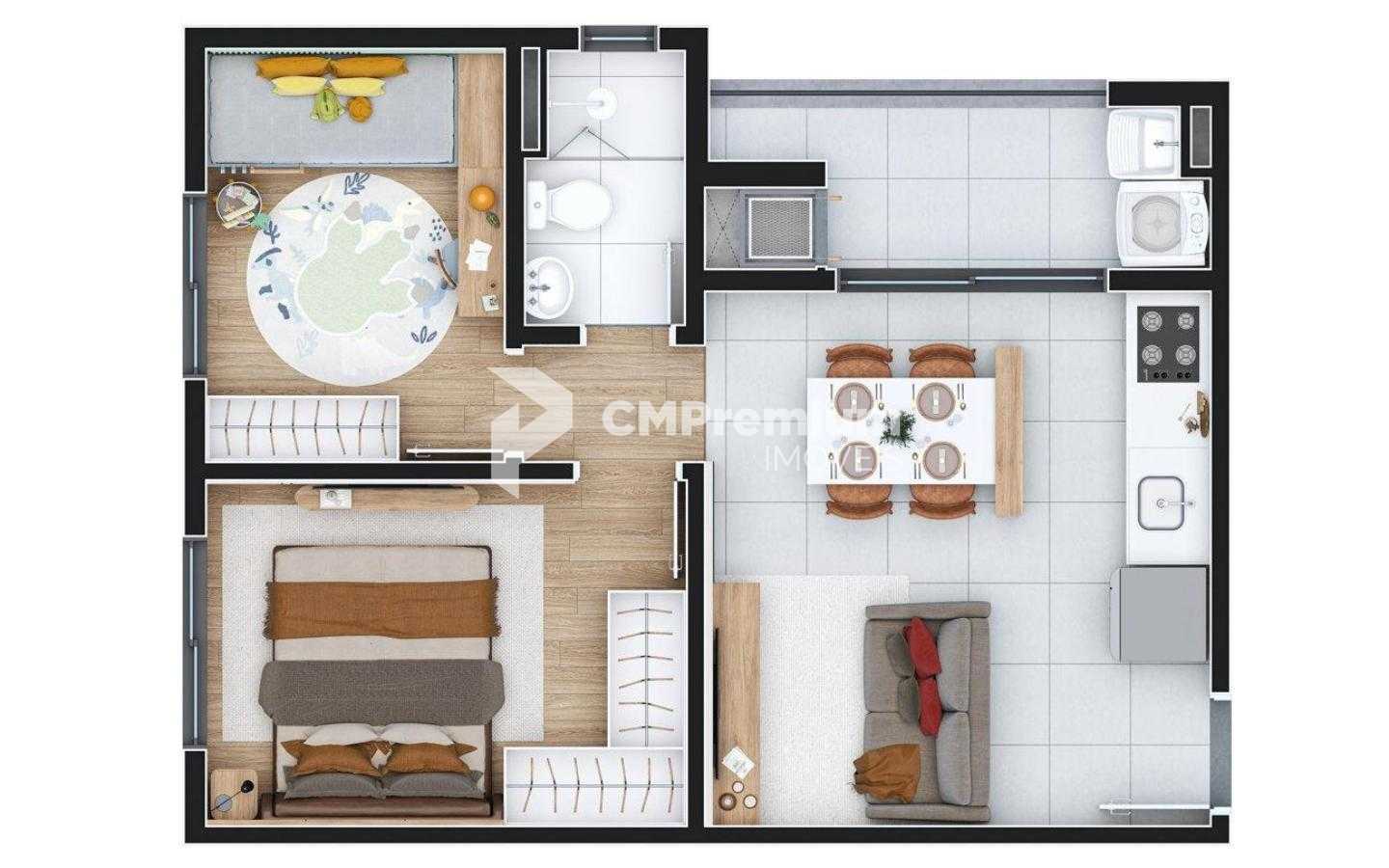 Apartamento com 2 dormitórios, à venda - Atuba, Pinhais PR