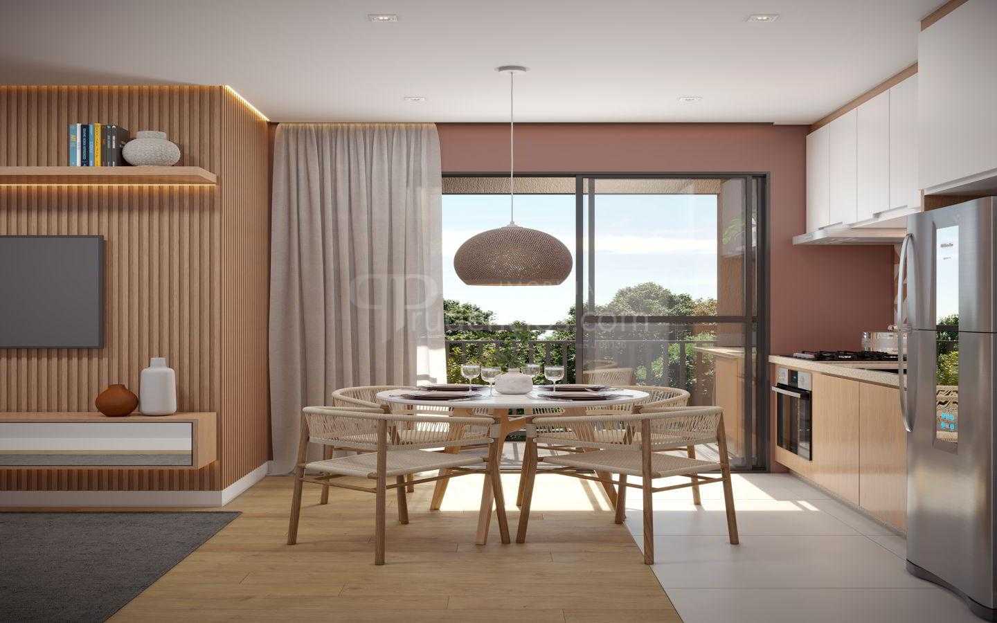 Residencial Santa Chiara em Araucária, Apto 2 Quartos com Laze...