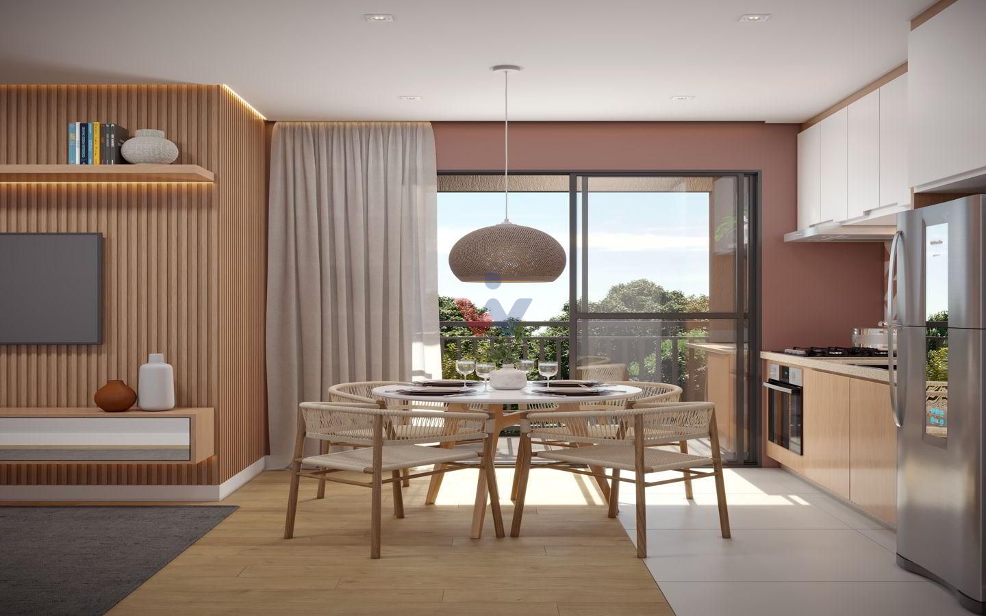 Residencial Santa Chiara em Araucária, Apto 2 Quartos com Laze...