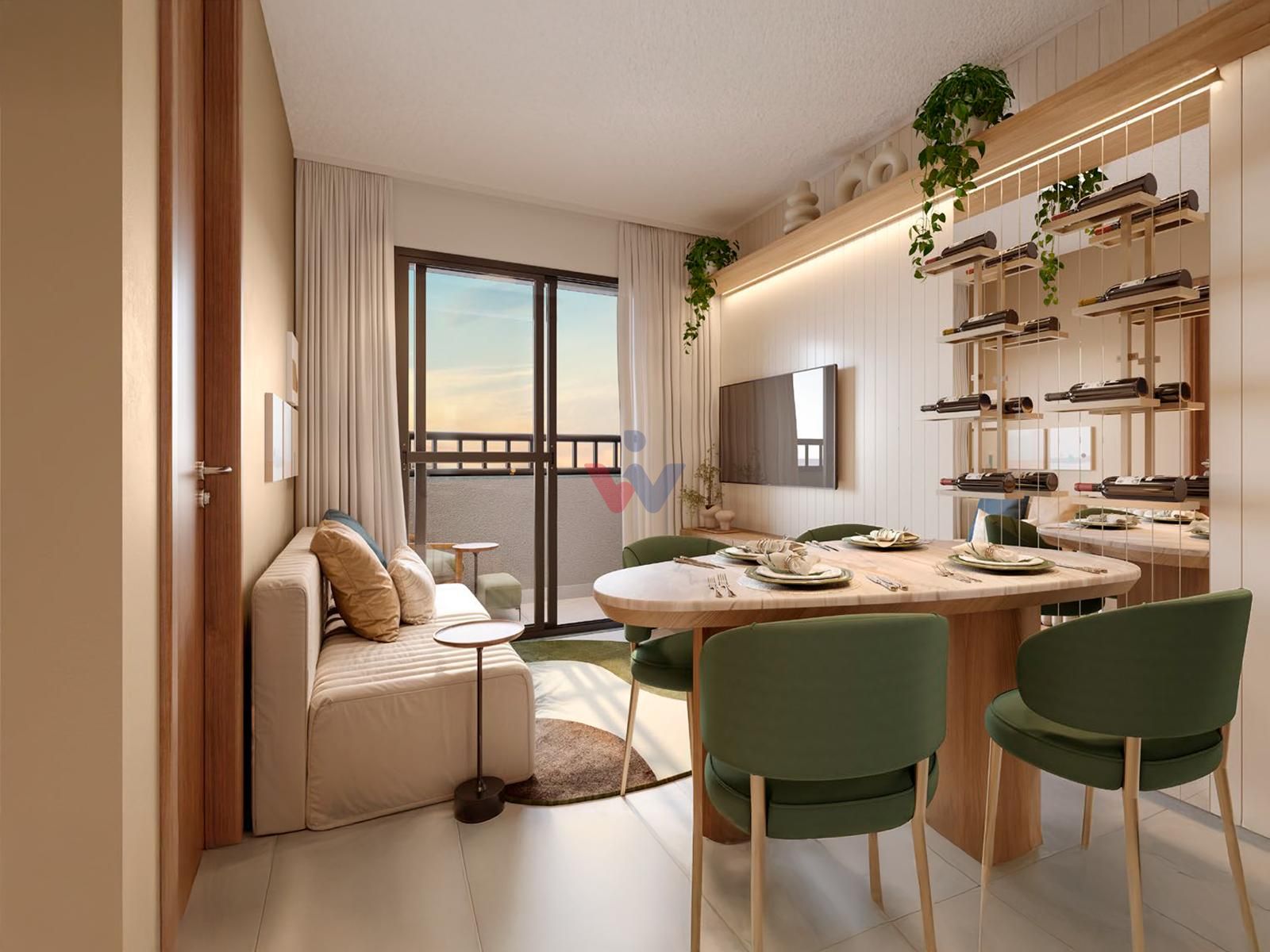 Apartamento 2 Quartos com Sacada no Res. Cortese - CIC Curitiba