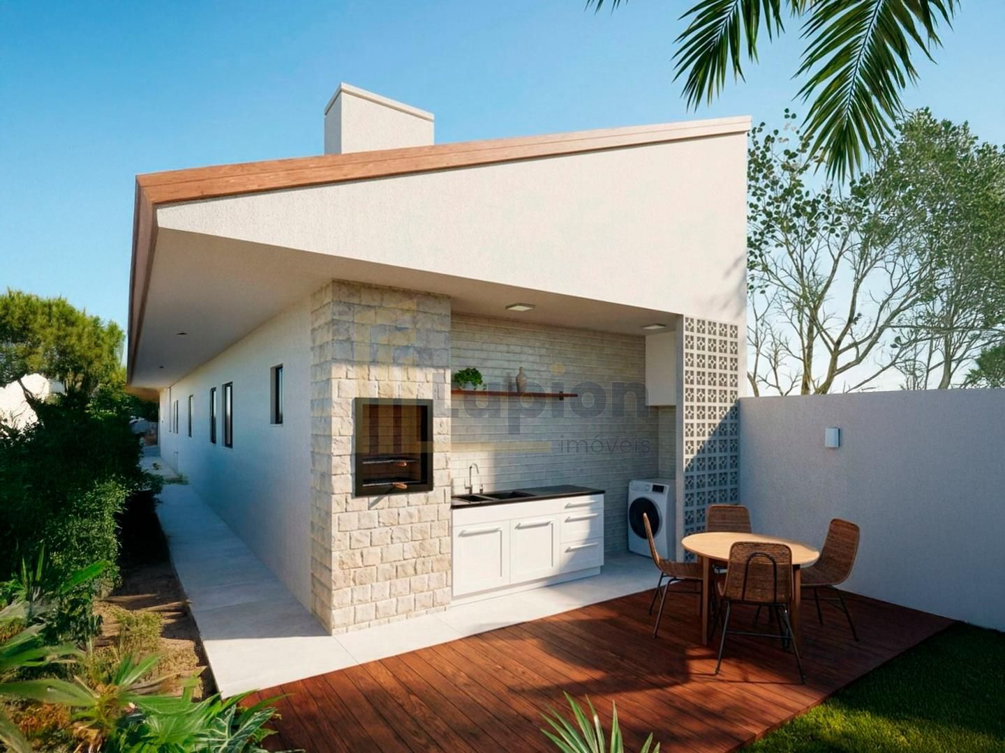 Casa 3 Quartos com Suíte, Churrasqueira no Bairro Nações - Faz...