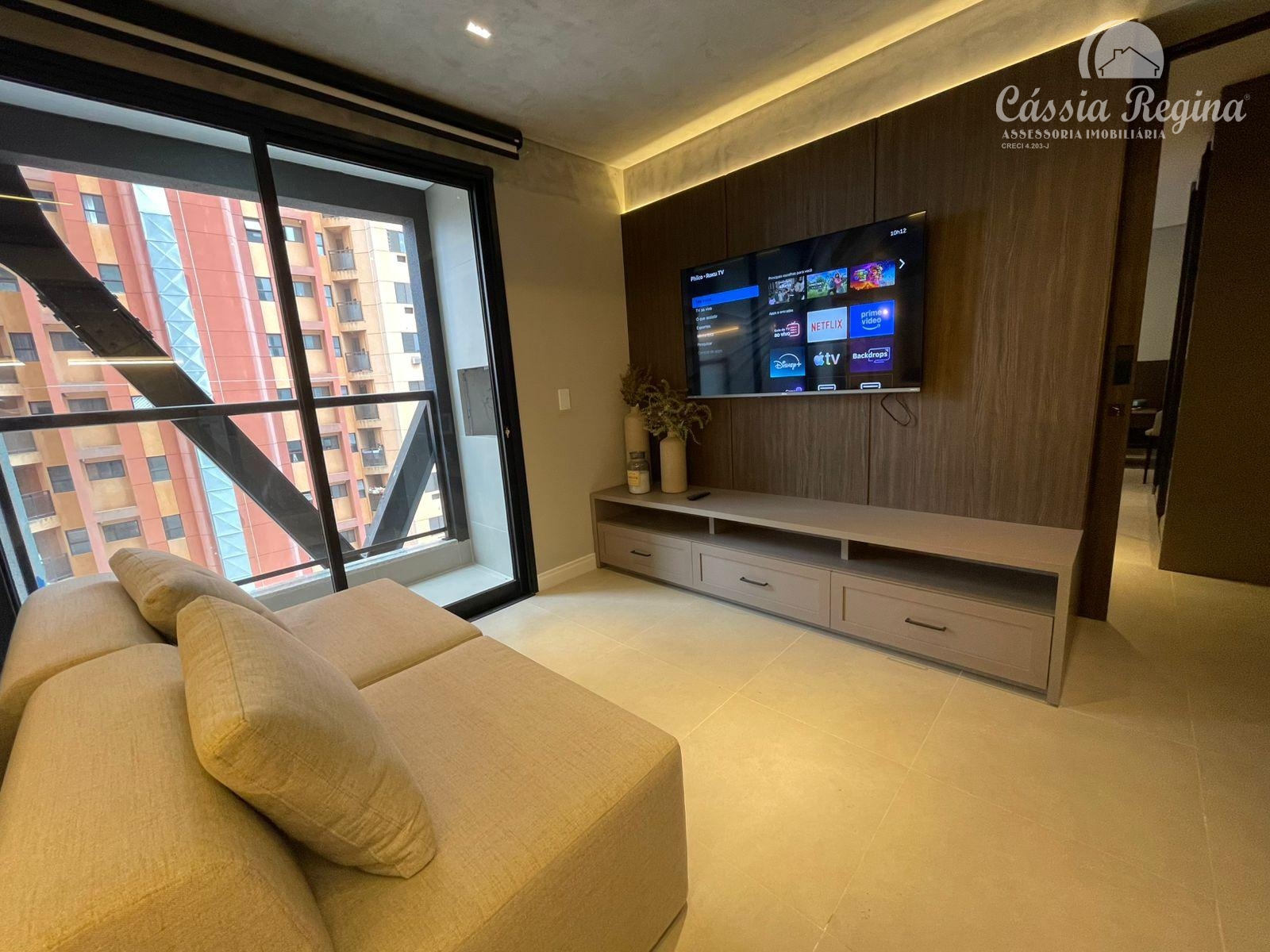 Apartamento decorado, 02 dormitórios sendo 01 suíte, Edifício Sunset 3635 - Centro