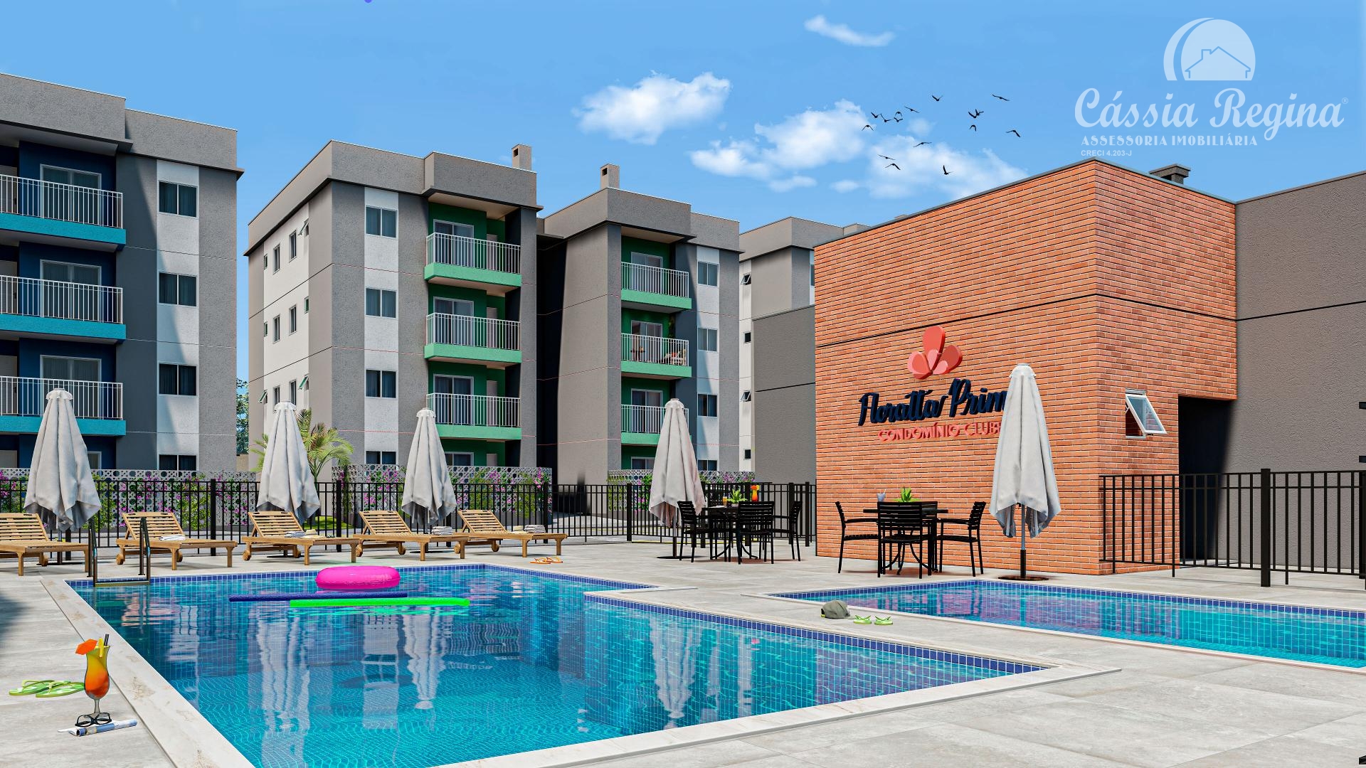 Apartamento novo no Condomínio Clube Floratta Prime, Foz do Iguaçu - PR