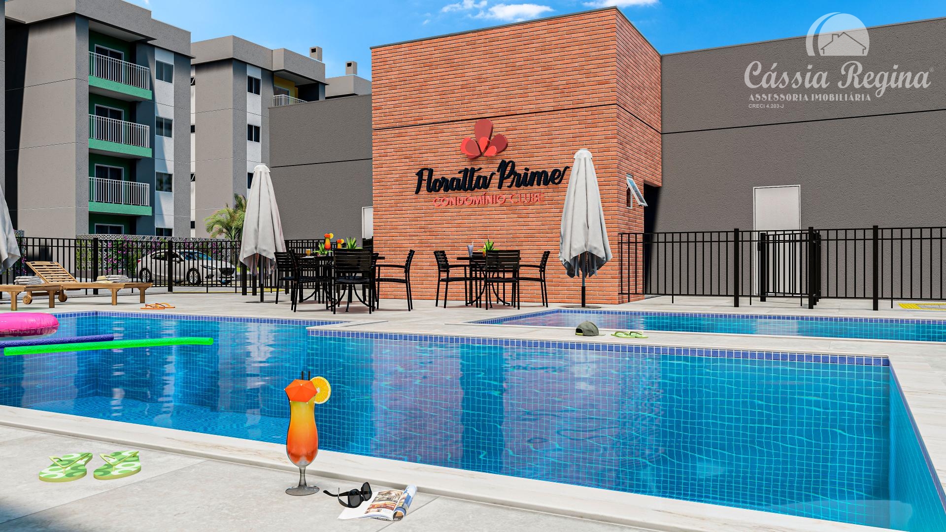 Apartamento novo no Condomínio Clube Floratta Prime, Foz do Iguaçu - PR