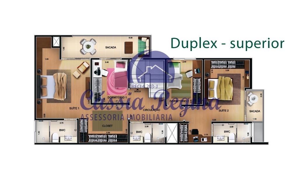 Apartamento duplex novo de alto padrão - Residencial Bella Vita - Foz do Iguaçu/P