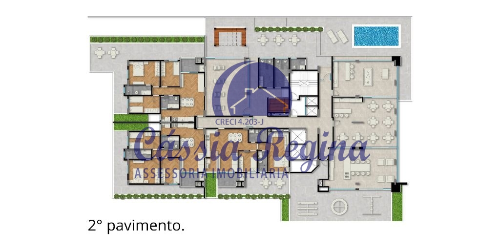 Apartamentos com 02 e 03 dormitórios sendo 01 suíte - Edifício Porto Fino - Regiã