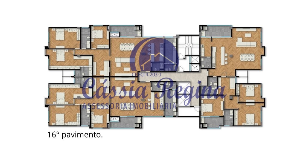 Apartamentos com 02 e 03 dormitórios sendo 01 suíte - Edifício Porto Fino - Regiã