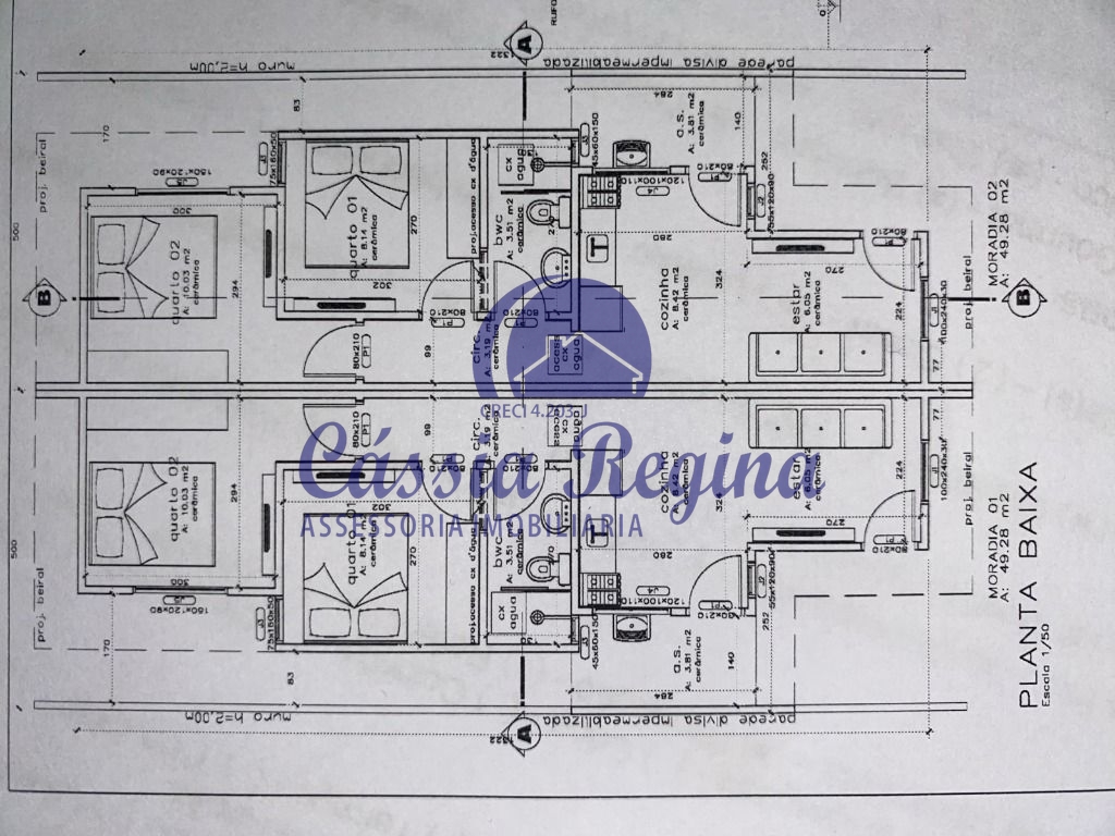 Casa em construção à venda com 02 dormitórios no Jardim Alvorada - Região Leste