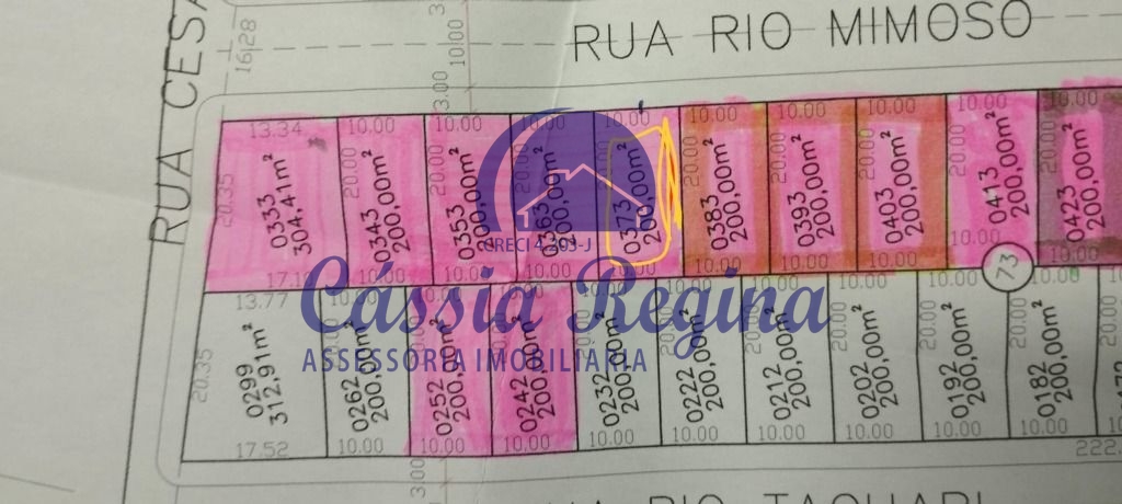 Terreno com 200m à venda no loteamento Morada dos Ipês -  Região de Três Lagoas.