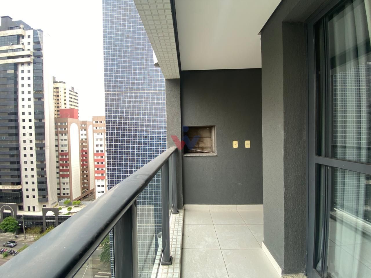 Studio mobiliado no Champagnat 2540 com sacada gourmet e lazer...