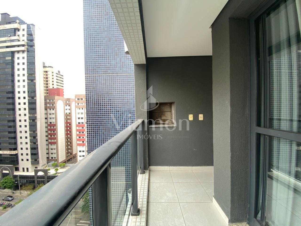 Studio mobiliado no Champagnat 2540 com sacada gourmet e lazer...