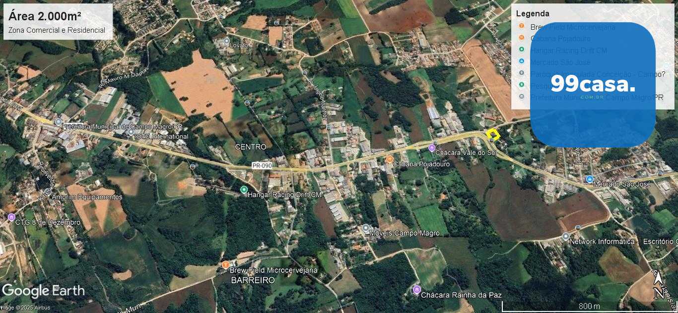 Terreno Comercial   Residencial com 2.000m   à venda, centro, ...