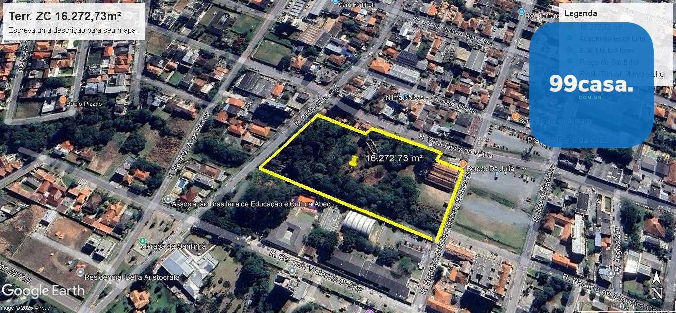 Terreno à venda, centro, SAO JOSE DOS PINHAIS - PR com 16.272,...