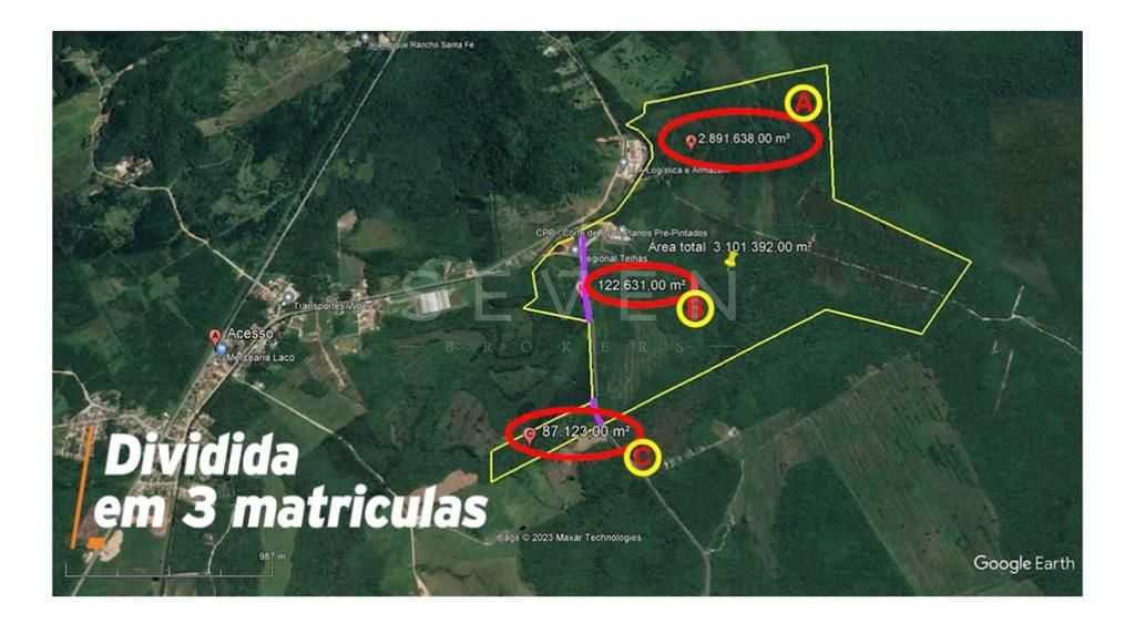 Área à venda, 3.101.392 m  por R   SOB CONSULTA - Vila da Glór...