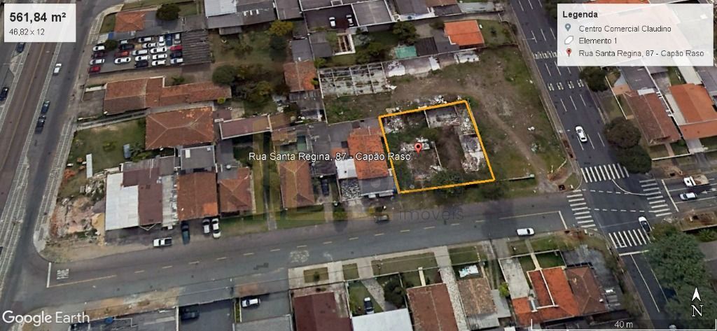 Terreno à venda, 291 m  por R  735.000,00 - Capão Raso - Curit...