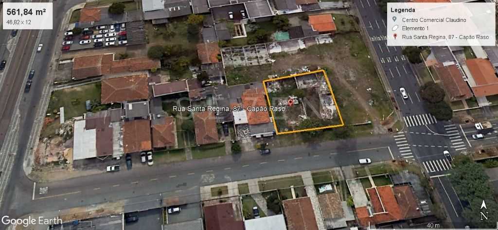 Terreno à venda, 291 m  por R  735.000,00 - Capão Raso - Curit...