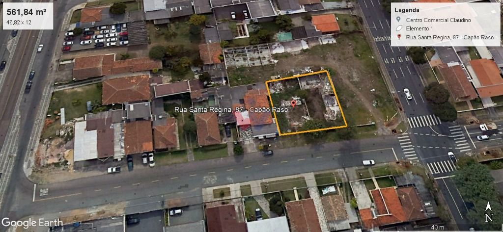 Terreno à venda, 291 m  por R  735.000,00 - Capão Raso - Curit...