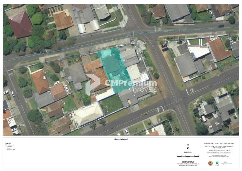 Terreno ZR2 à venda, 458 m² por R$ 585.000 - Boqueirão - Curit...