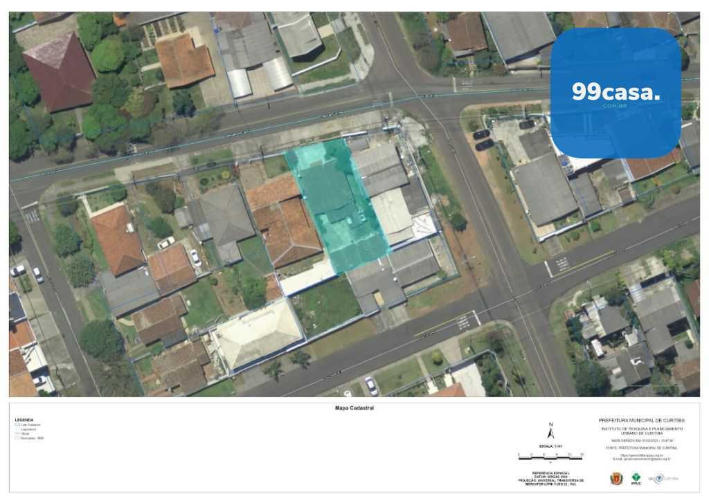 Terreno ZR2 à venda, 458 m² por R$ 585.000 - Boqueirão - Curit...