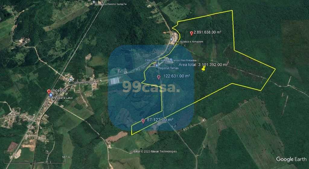 Área à venda, 3.101.392 m  por R   SOB CONSULTA - Vila da Glór...