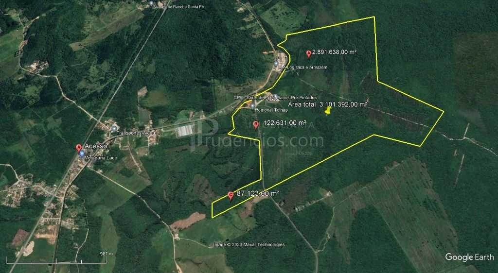 Área à venda, 3.101.392 m  por R   SOB CONSULTA - Vila da Glór...