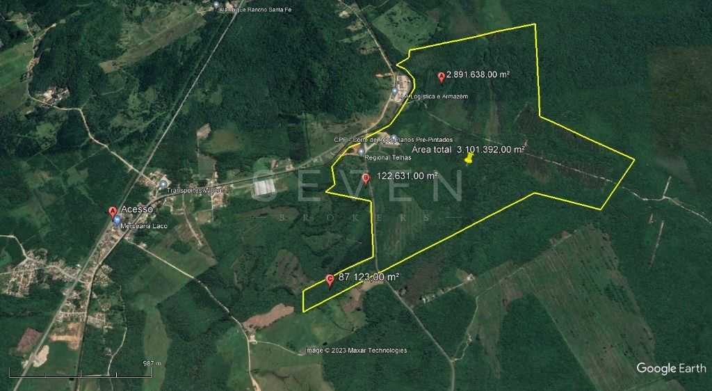 Área à venda, 3.101.392 m  por R   SOB CONSULTA - Vila da Glór...