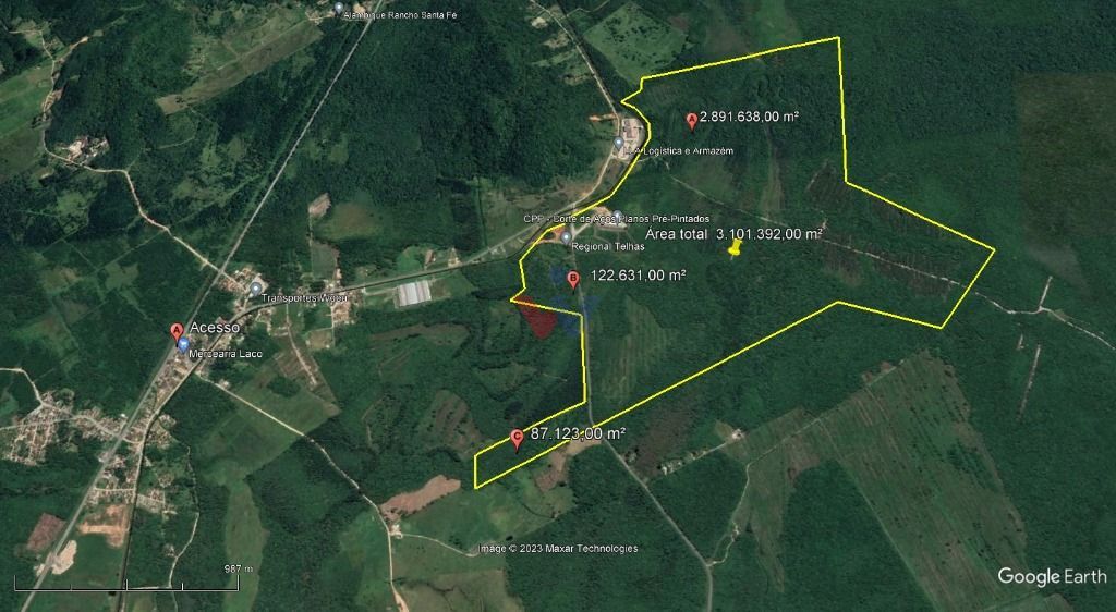 Área à venda, 3.101.392 m  por R   SOB CONSULTA - Vila da Glór...