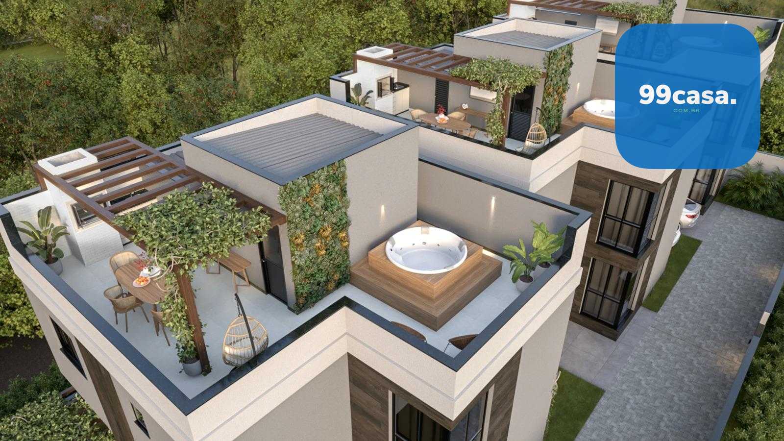 Sobrado com terraço em condomínio fechado no bairro Boa Vista