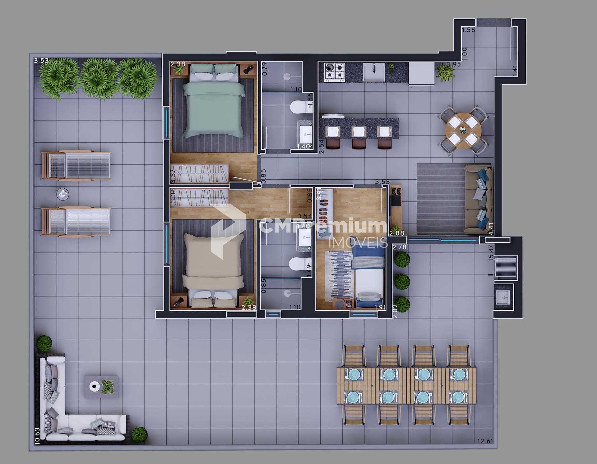 Apartamento à venda, Bacacheri, CURITIBA - PR