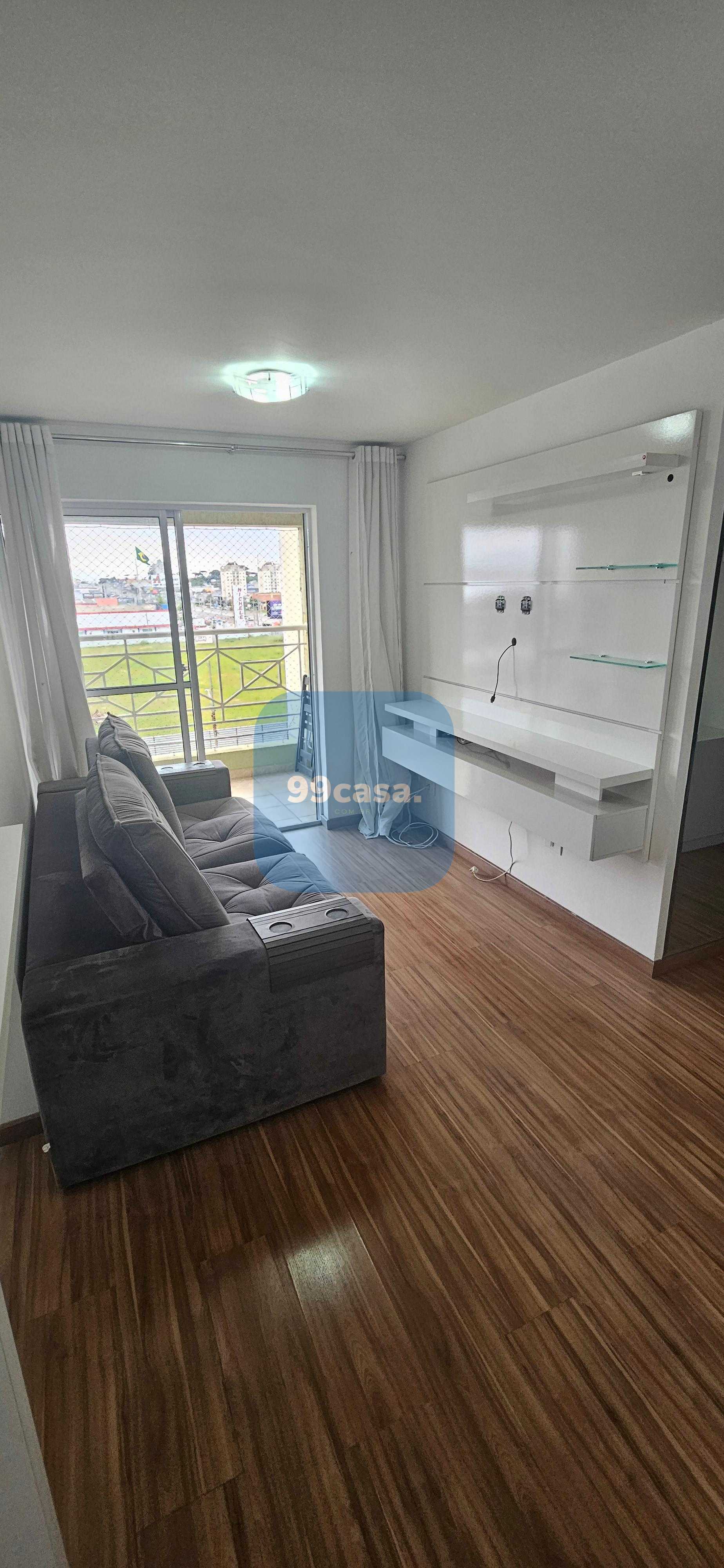 Apto Pinhais- mobiliado, 02 qtos, sacada, 01 vaga R  395 mil