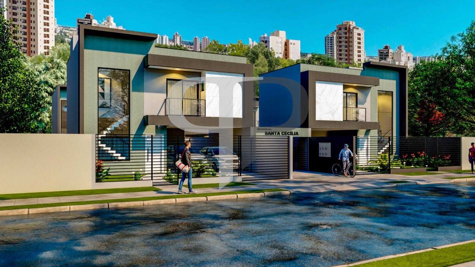 Sobrados novos perto do Bosque Municipal de Pinhais, Alto padr...