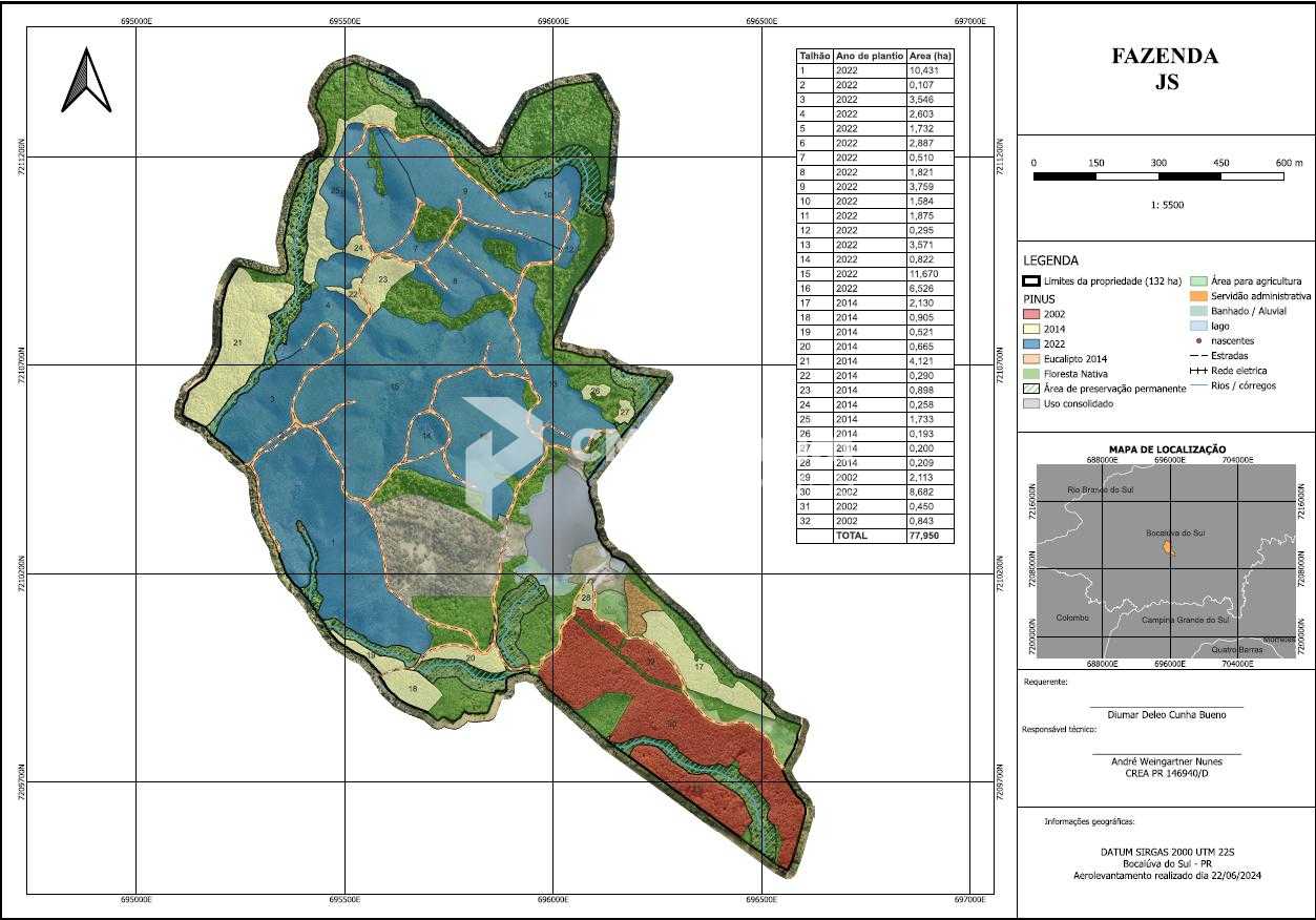 Fazenda de Lazer e Renda  Piscina, Beach Tennis e Pinus  R 2Mi...