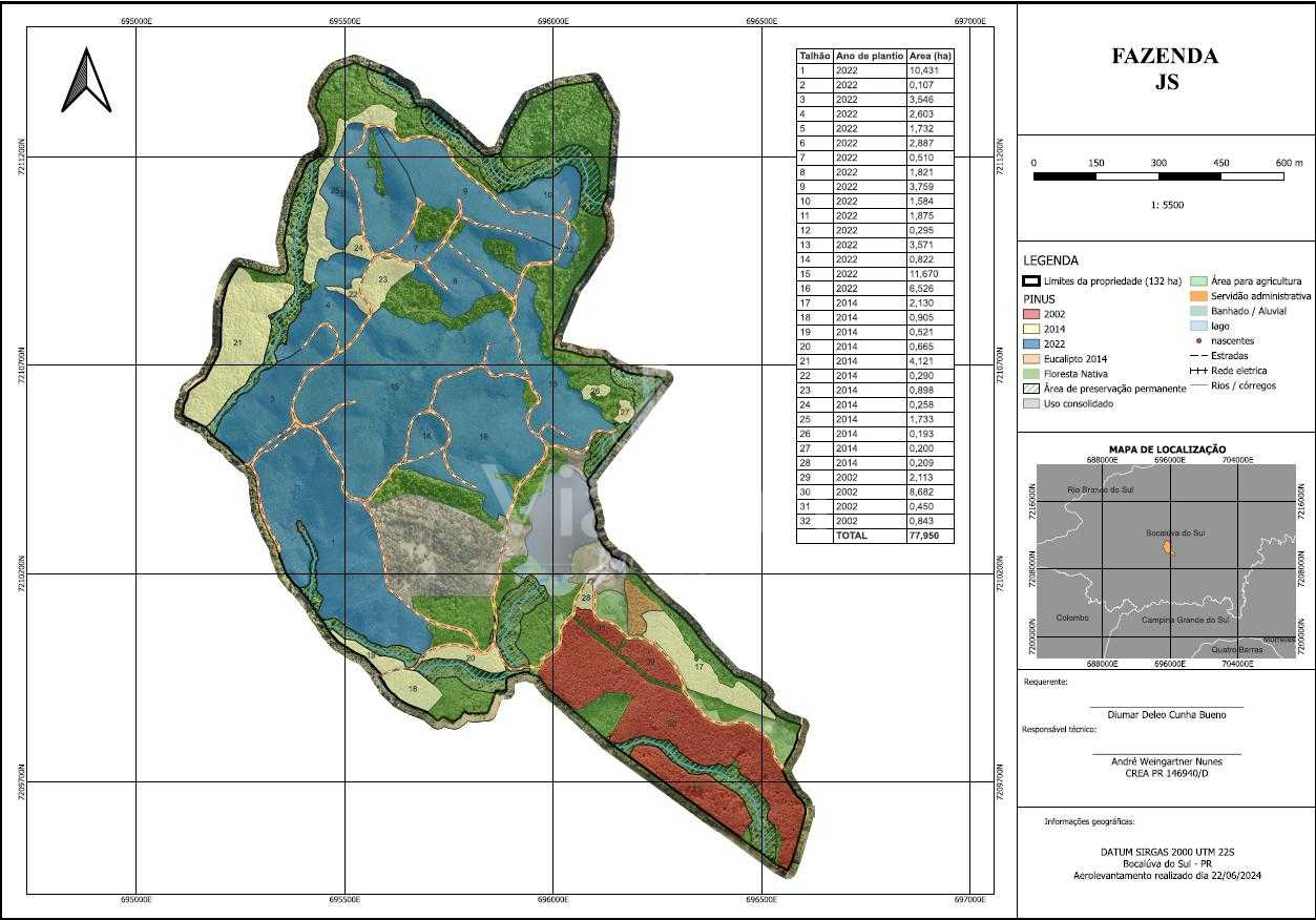 Fazenda de Lazer e Renda  Piscina, Beach Tennis e Pinus  R 2Mi...