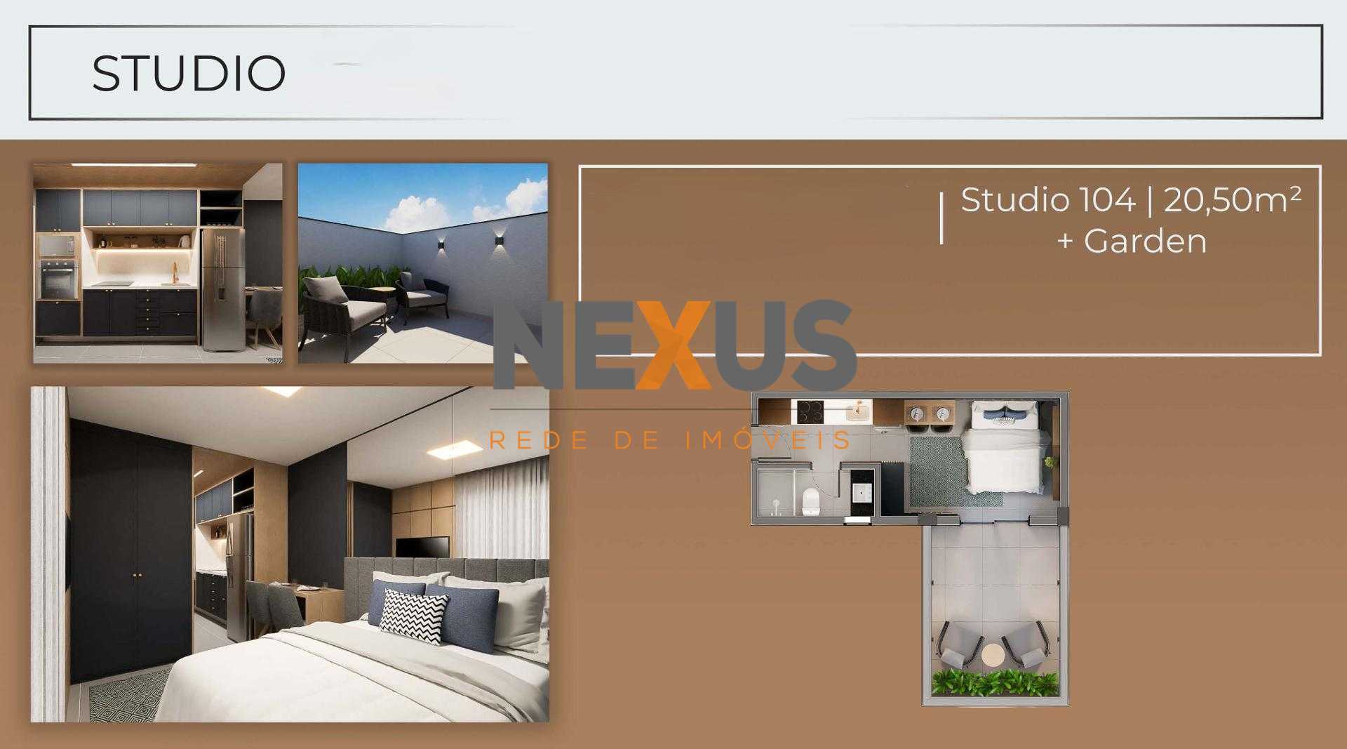 Garden no SANTI Mercês  Studio com Entrega Imediata, Curitiba.