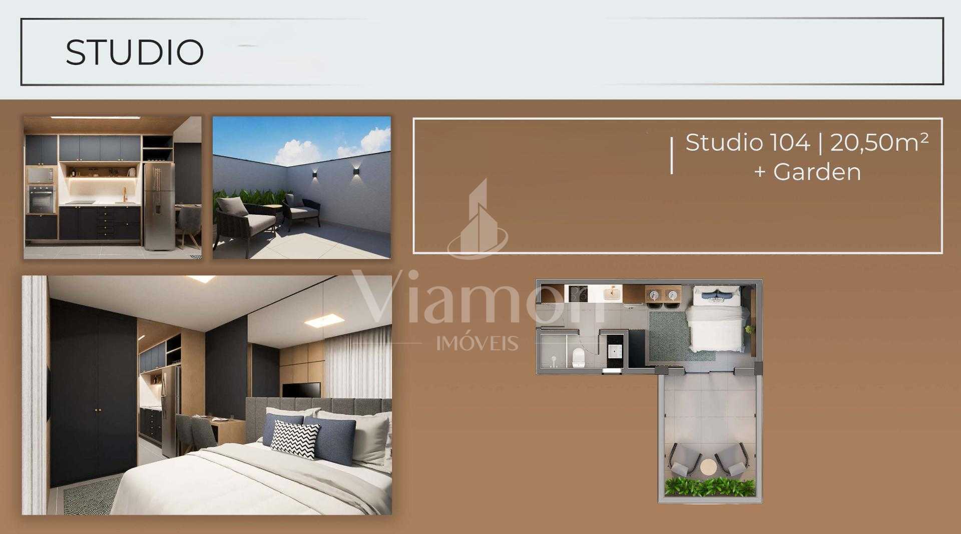 Garden no SANTI Mercês  Studio com Entrega Imediata, Curitiba.