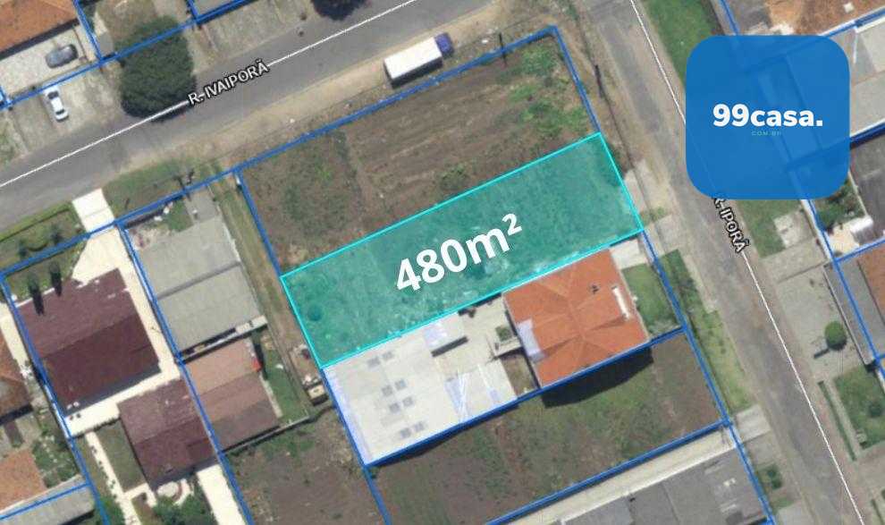 Terreno 480m  na Rua Iporã n  490 em Curitiba  pronto para co...