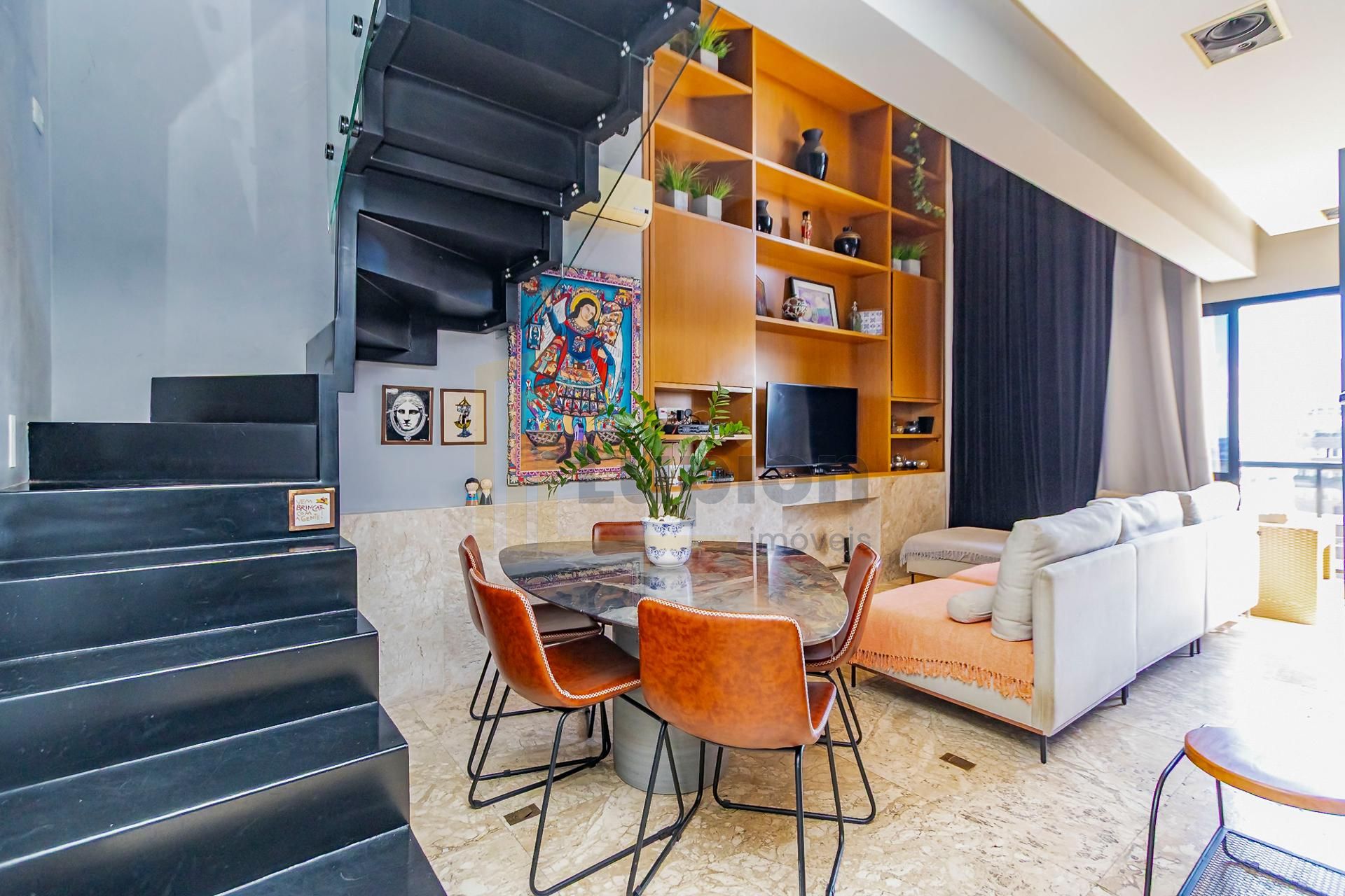 Loft de 74m  com Pé-Direito Duplo e Churrasqueira no Sky, Bigo...