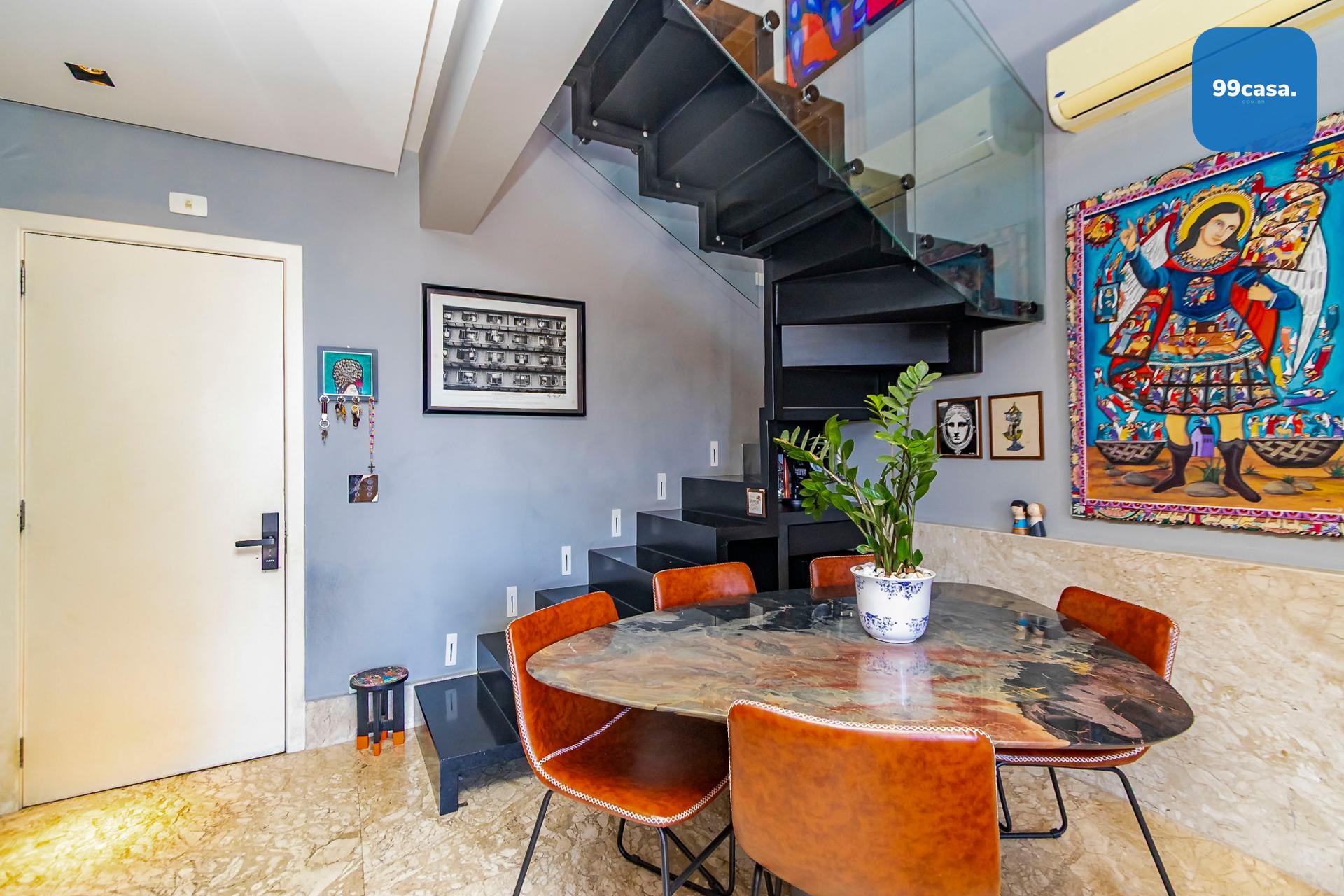 Loft de 74m² com Pé-Direito Duplo e Churrasqueira no Sky, Bigo...