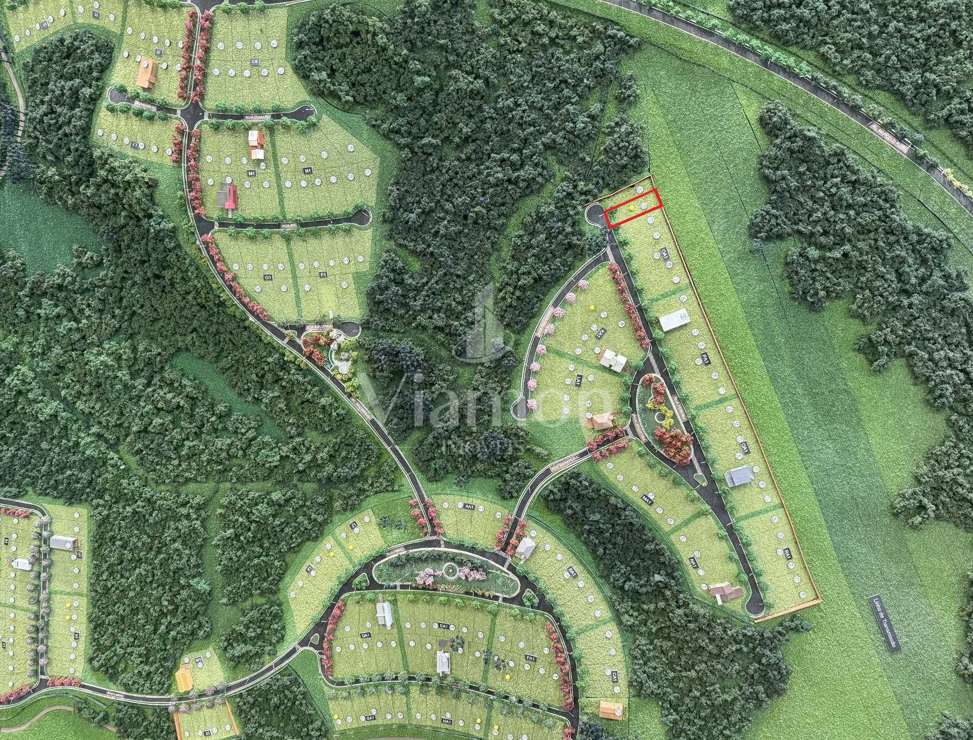 TERRENO à venda com 704m  no Alphaville Paraná em Campo Largo