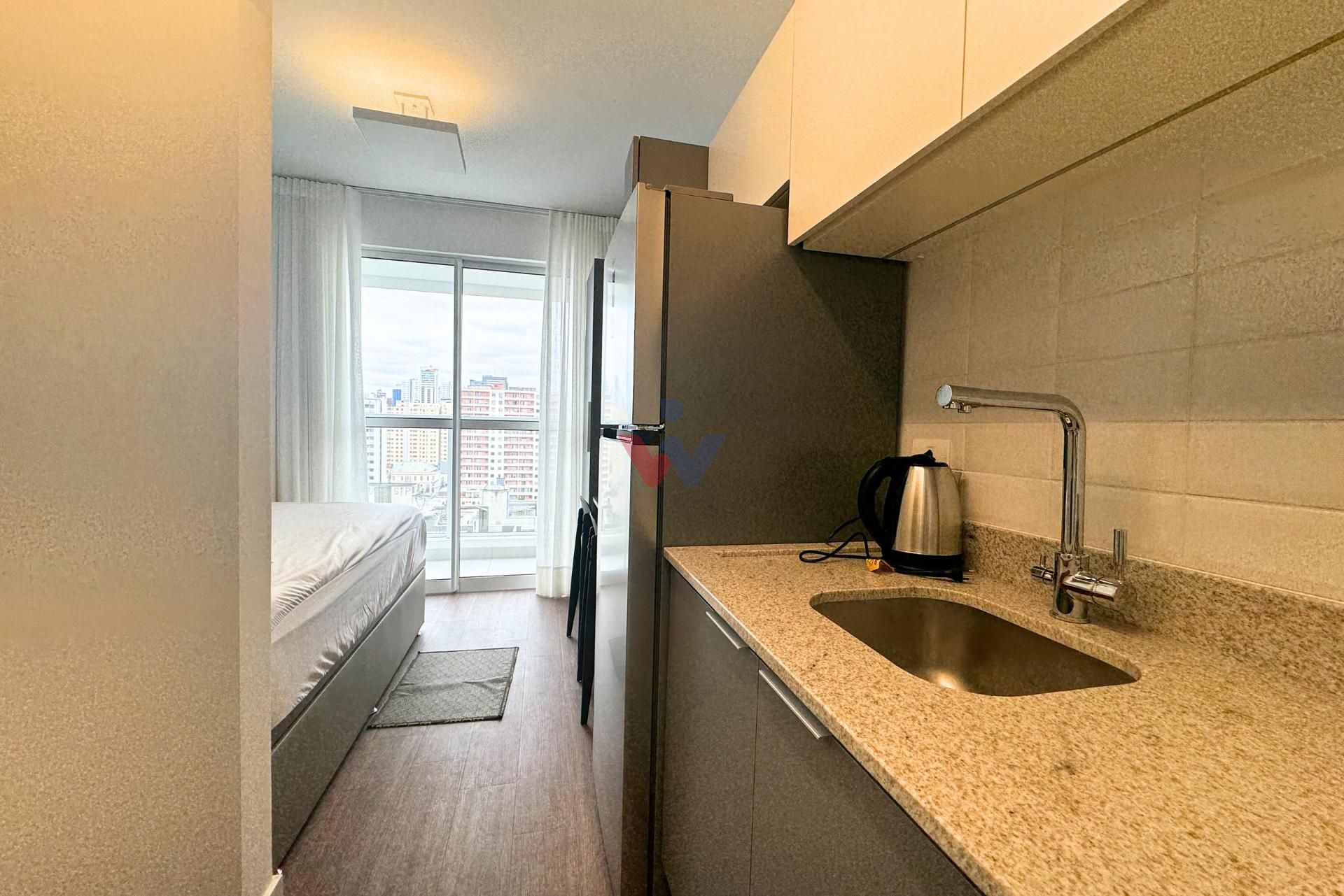 Apartamento Tipo Studio, Mobiliado e com vaga de garagen para ...