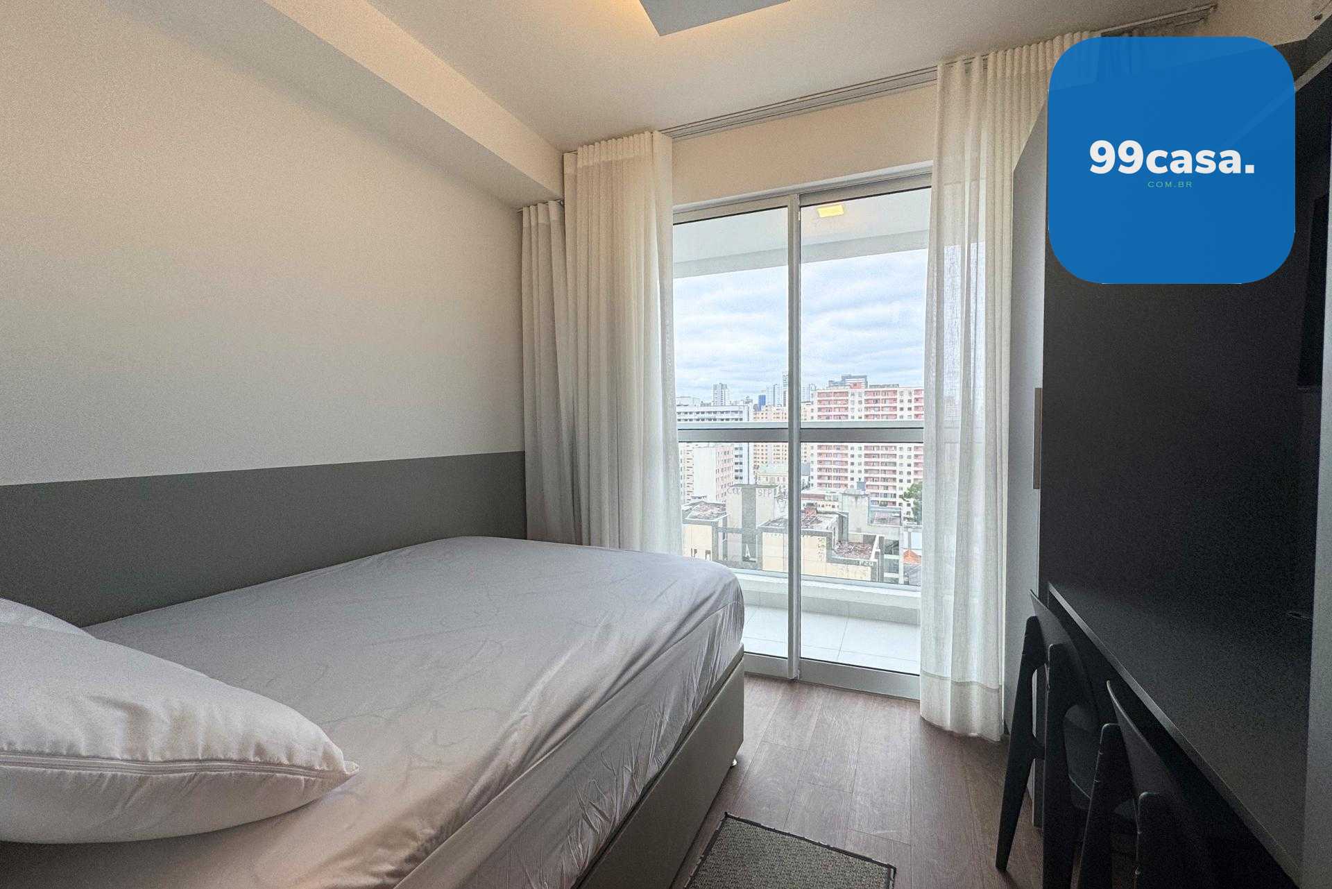 Apartamento Studio Mobiliado para Locação no Centro de Curitib...