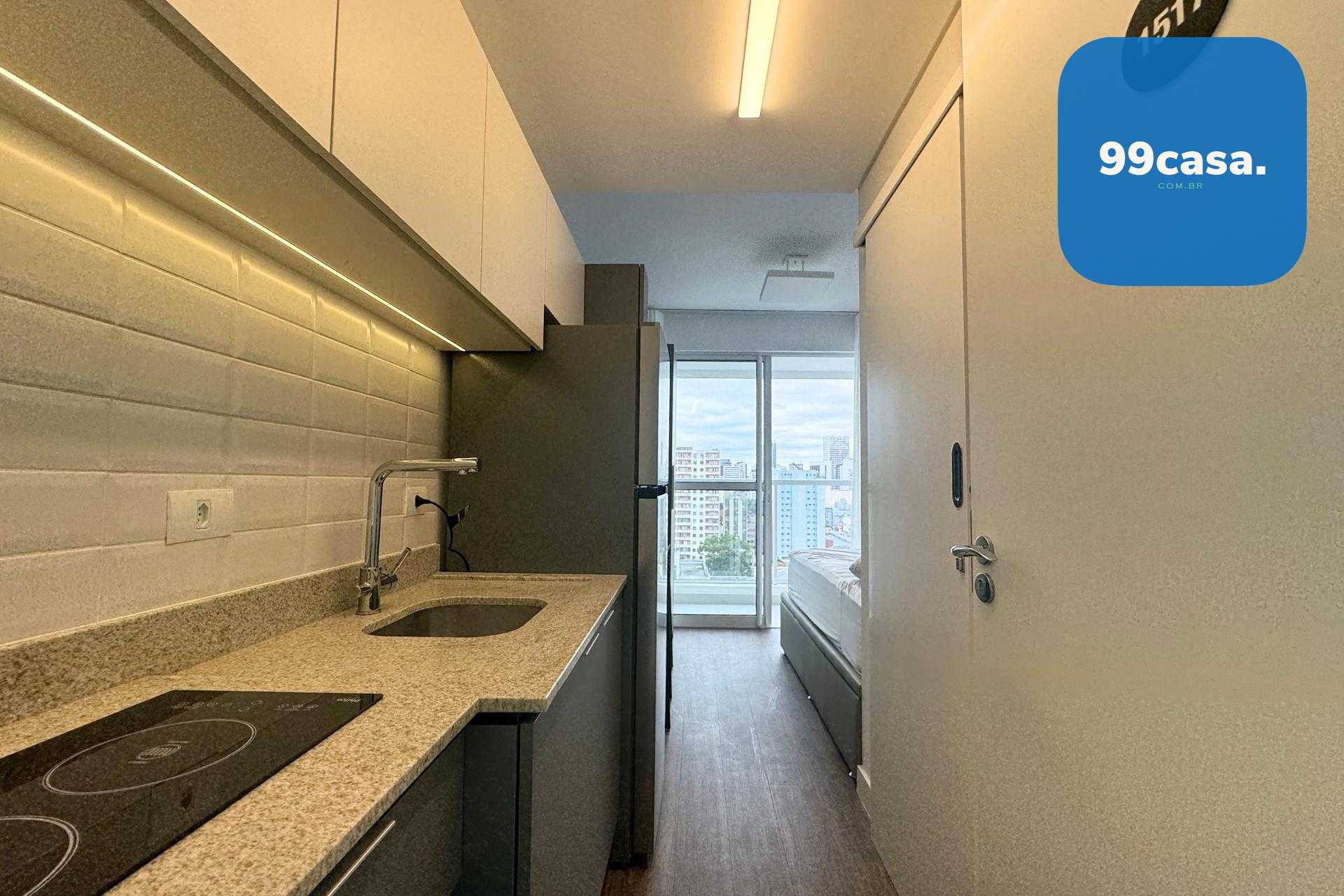 Apartamento Studio Mobiliado para Locação no Centro de Curitib...