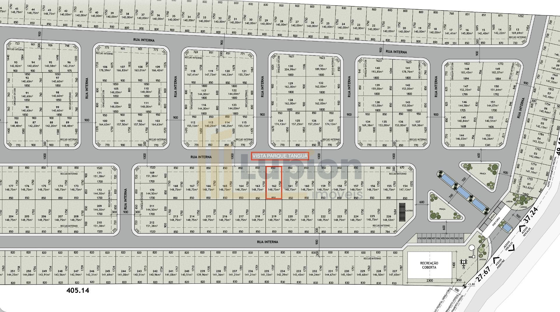 Lote no Vistta Curitiba Resort | 148m  próximo ao Parque Tanguá